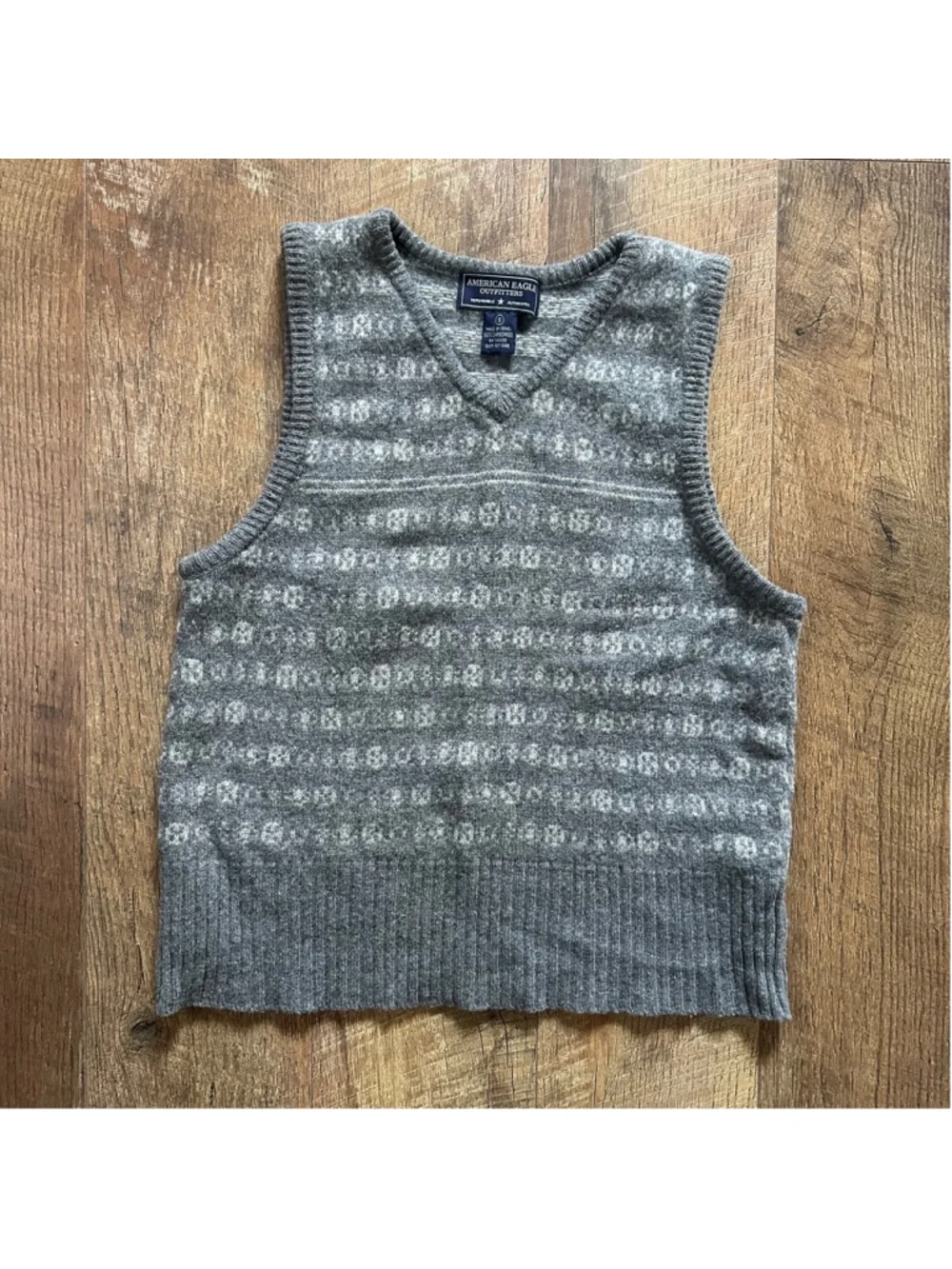 Women's American Eagle Sweater Vest Size S Gray Summer